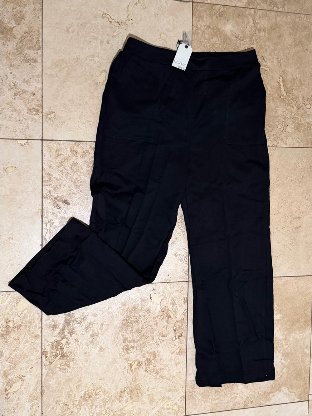 Cotton Bleu Women's Black Trousers — Sleek Everyday Fit